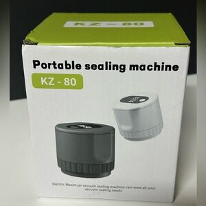 Portable Electric Mason Jar Vacuum Sealing Machine KZ-80 Auto NIB